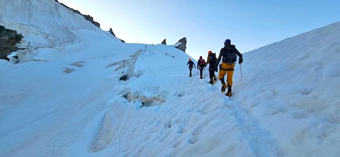 Summit day on Gran Paradiso 4061m